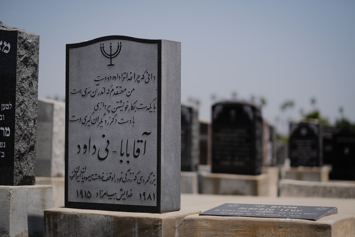 'A graveyard': Israel kills an average 28 children daily in Gaza - The grave of Aghababa Neydavood, a leader in the Persian Jewish community, who immigrated to the United States and is buried in East Los Angeles.