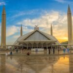 A special grand ceremony is underway in Islamabad to mark Pakistan's Independence Day and Marka-i-Haq with senior civil and military leadership present on the occasion - Faisal Masjid Islamabad