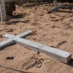 An ancient Christian cross is found on Abu Dhabi island as archaeologists dig into the past - None