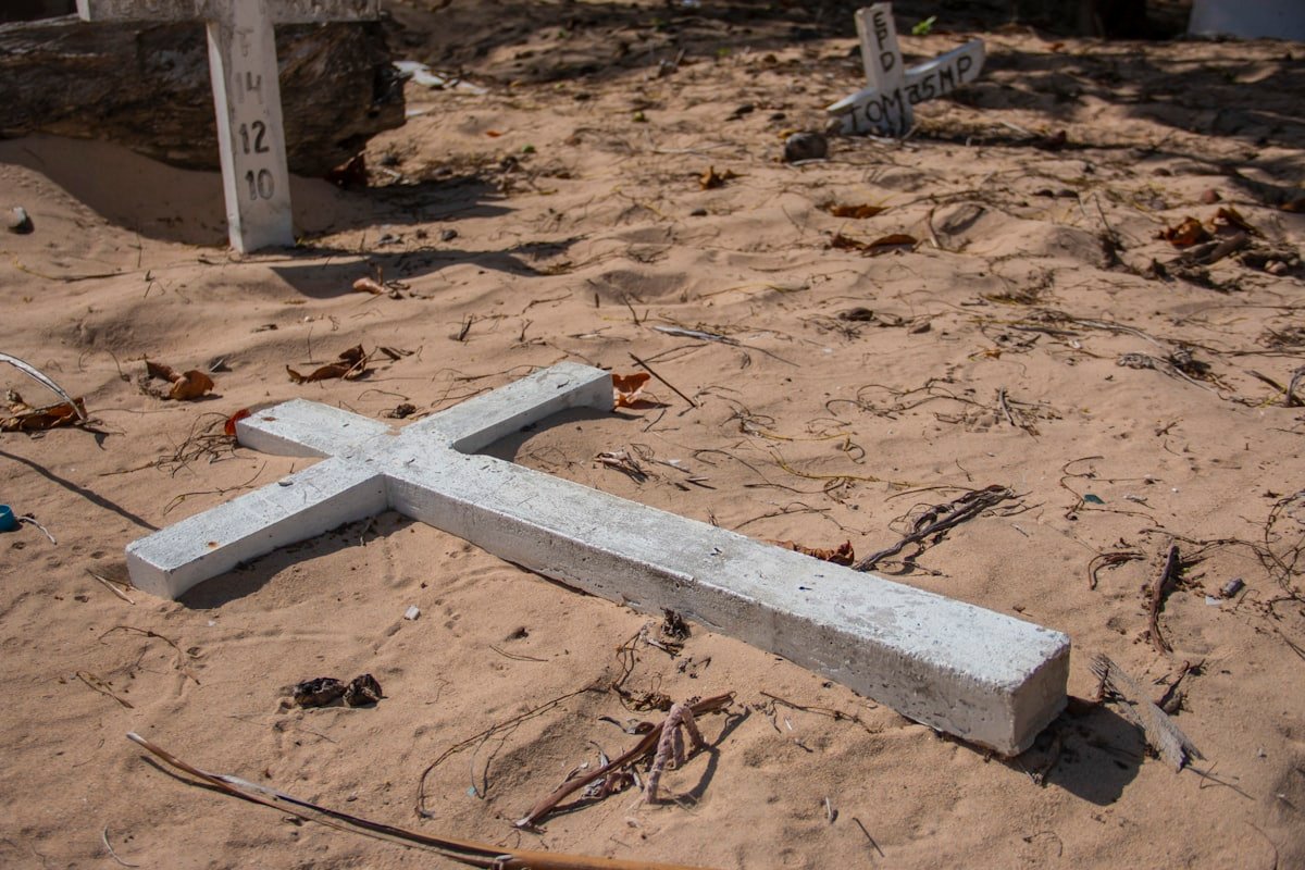 An ancient Christian cross is found on Abu Dhabi island as archaeologists dig into the past - None