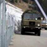 India-Pakistan border sees ceasefire violation and retaliatory fire - Military Vehicles